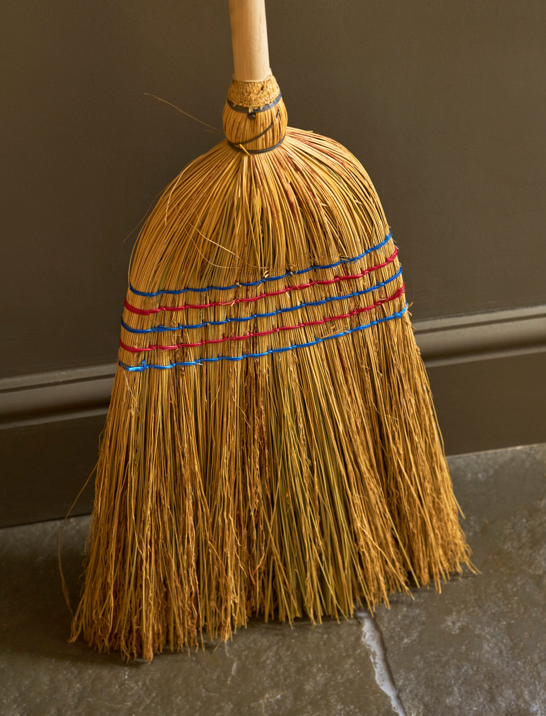 Traditional Straw Broom