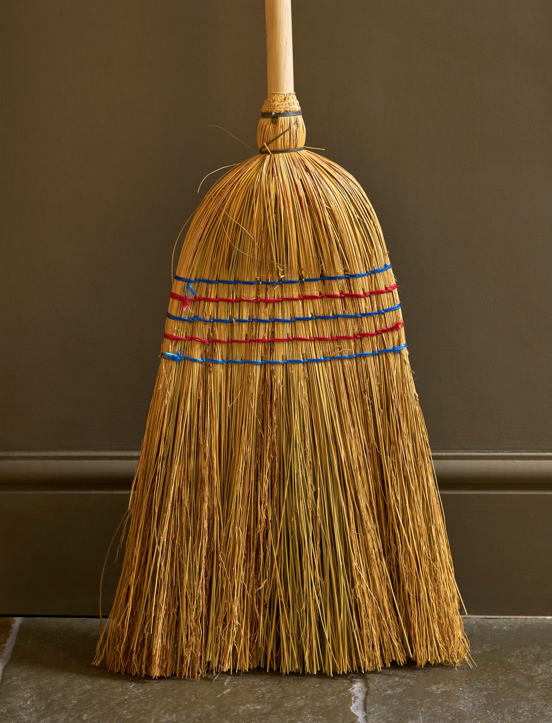 Traditional Straw Broom