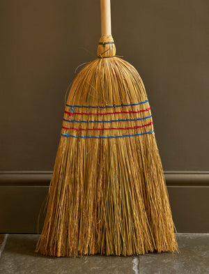 Traditional Straw Broom