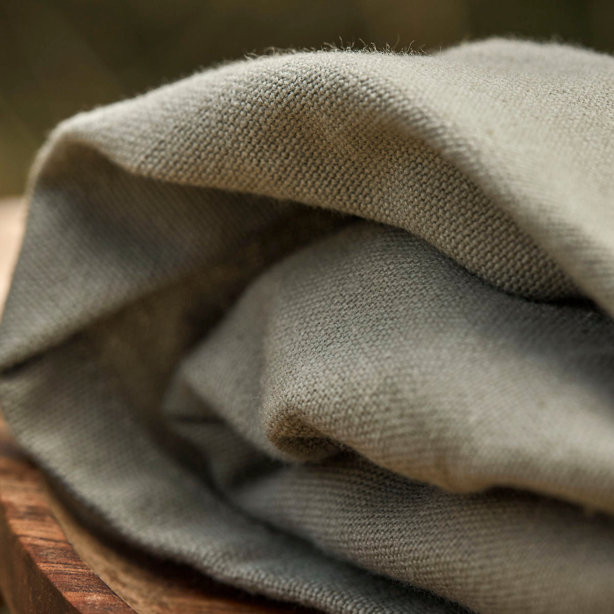 Cotton Napkins, Olive Green (4)