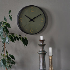 Dark Green Wall Clock