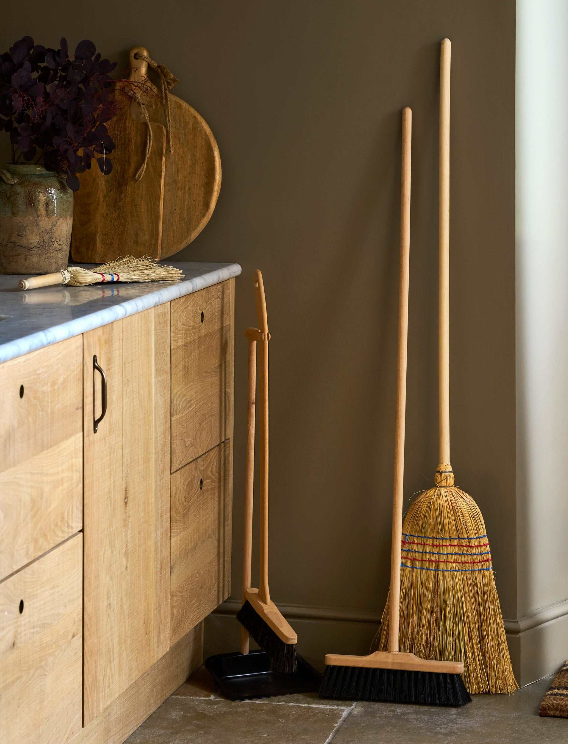 Traditional Straw Broom