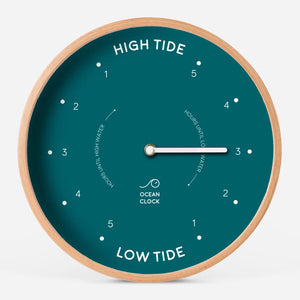 Tide Clock SAILOR Peacock Blue Green