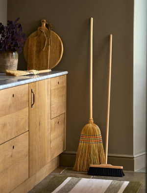 Traditional Straw Broom