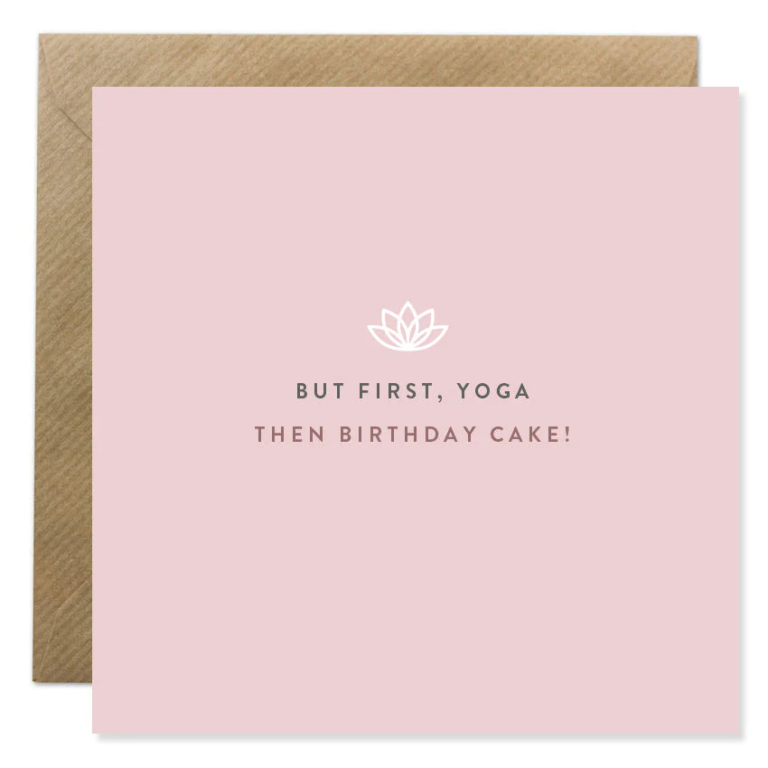 Bold Bunny Card - Yoga Birthday