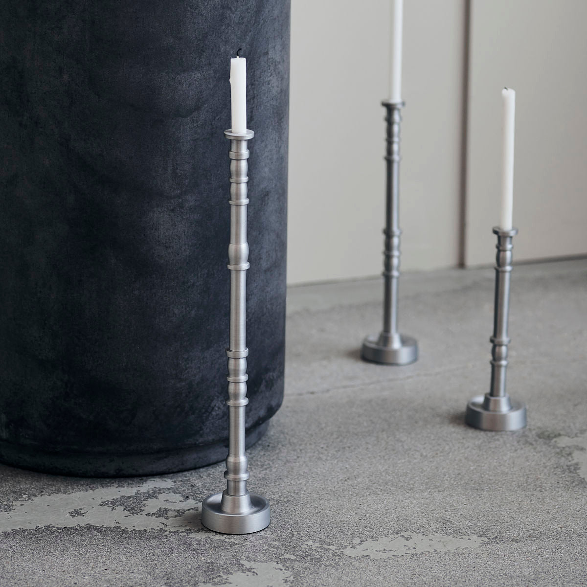 Jersey Candle Stand, Silver