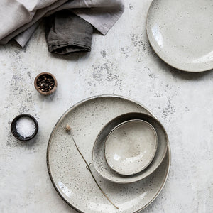 Lake Dinner Plate, Grey
