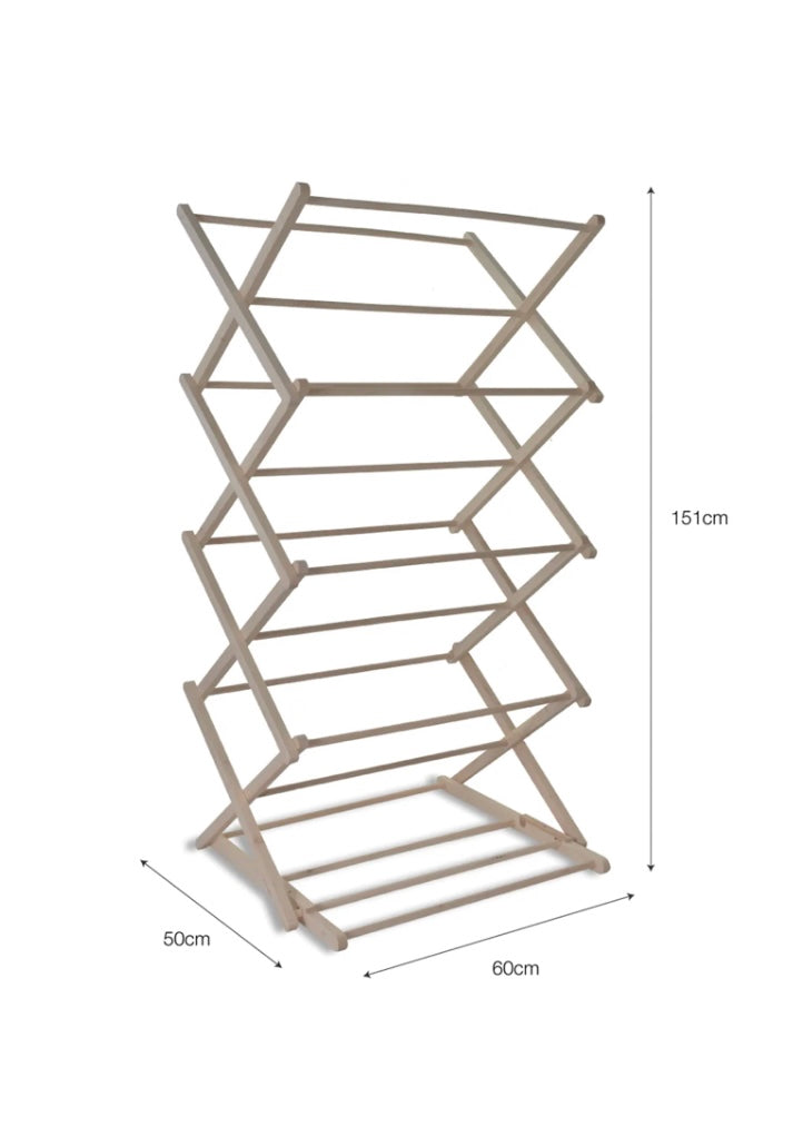 Folding Wooden Clothes Horse