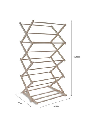 Folding Wooden Clothes Horse
