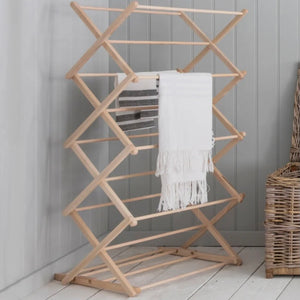 Folding Wooden Clothes Horse