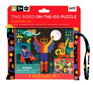 Double Sided On-The-Go Puzzle, Superhero