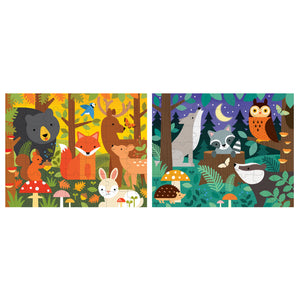 Double Sided On-The-Go Puzzle, Woodland