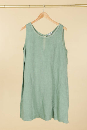 Colette Dress with Pockets, Green