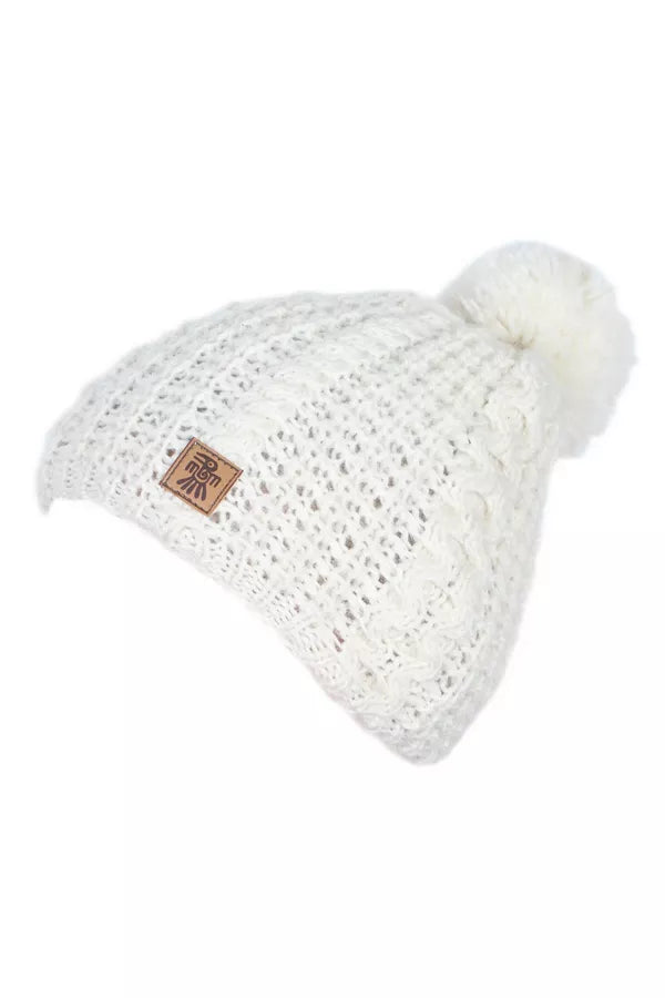 Chamonix Merino Bobble Beanie - Cream