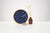 Navy blue wood Moon | Lunar phase clock