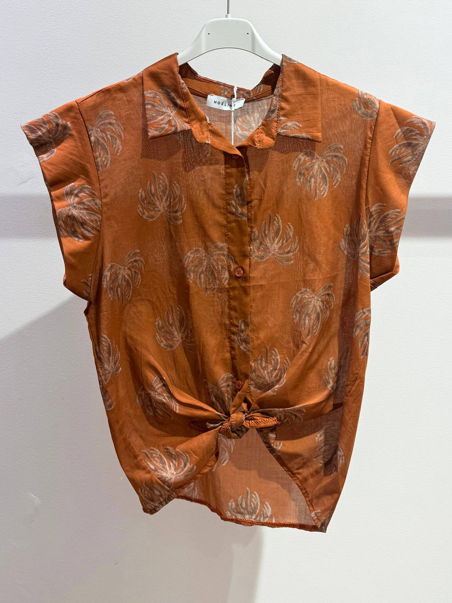 Printed cotton top