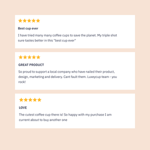 Regular Reusable Coffee Cup 8oz - Copper