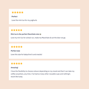 MiniLUX Reusable Coffee Cup 6oz - Copper