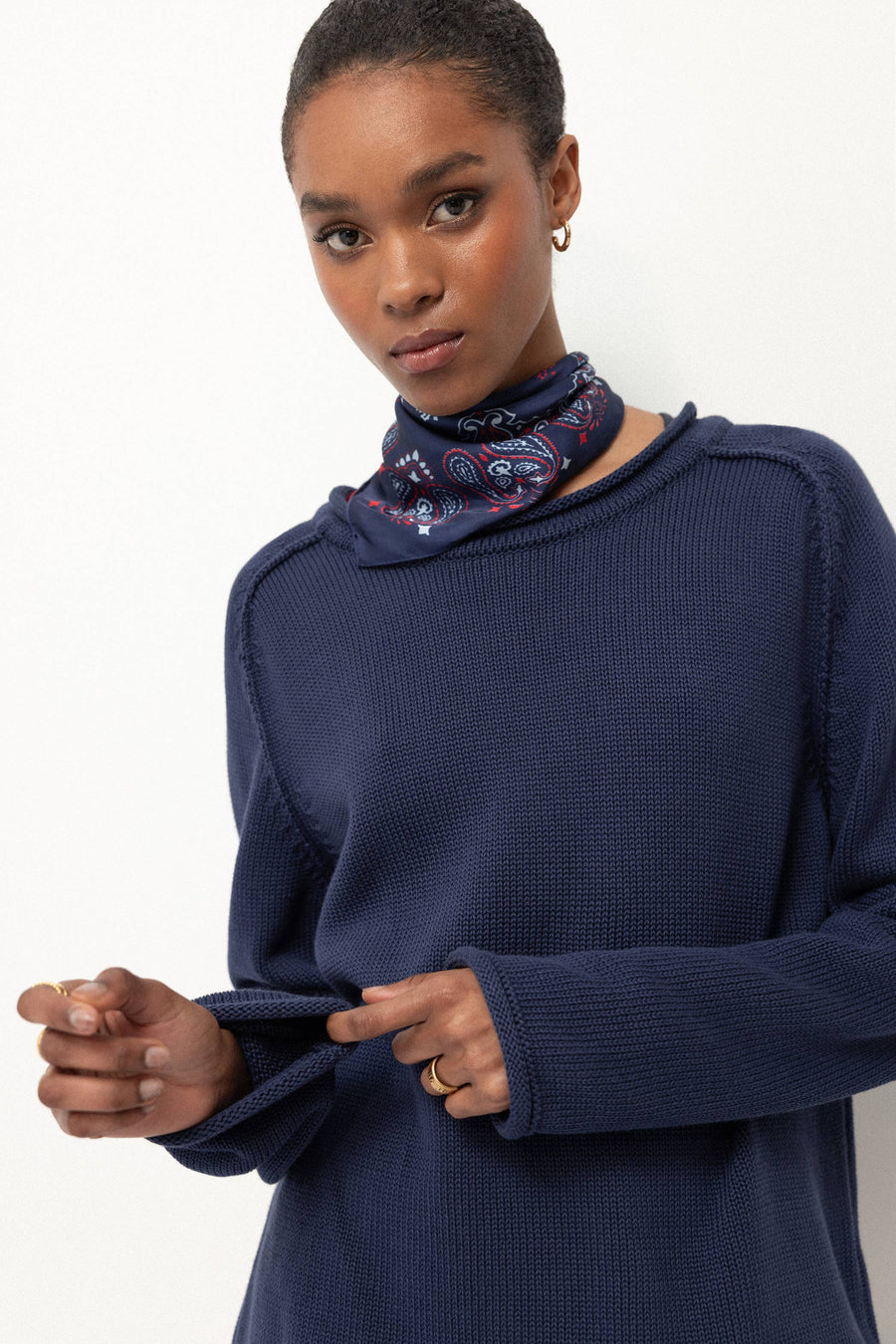 Plain Knit Sweater (437532-47)
