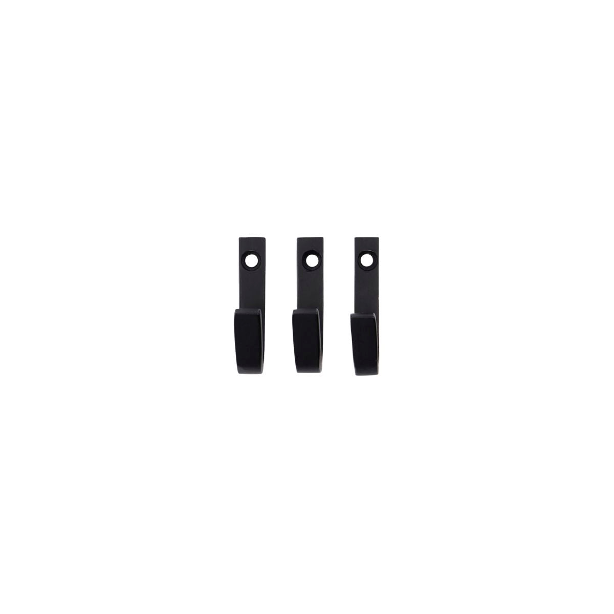 Black Bath Hook Small, set of 3
