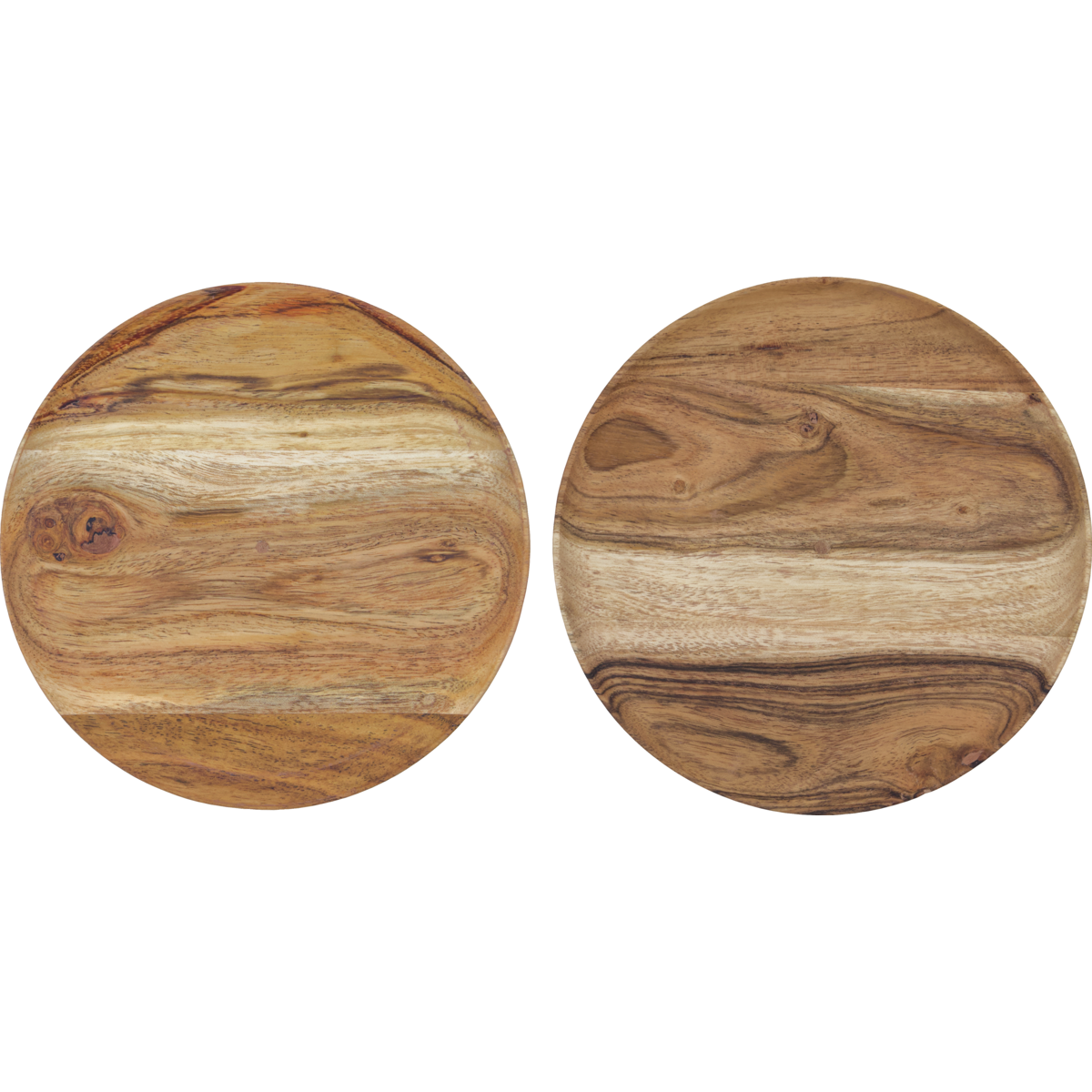 Wood Plate Small, Set of 2