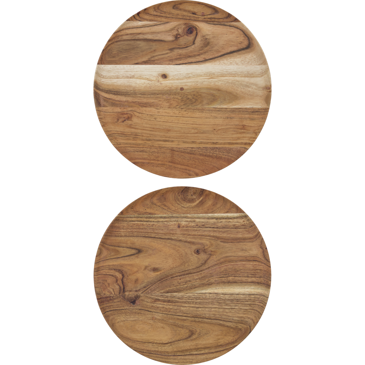 Wood Plate Large, Set of 2