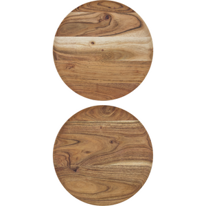 Wood Plate Large, Set of 2