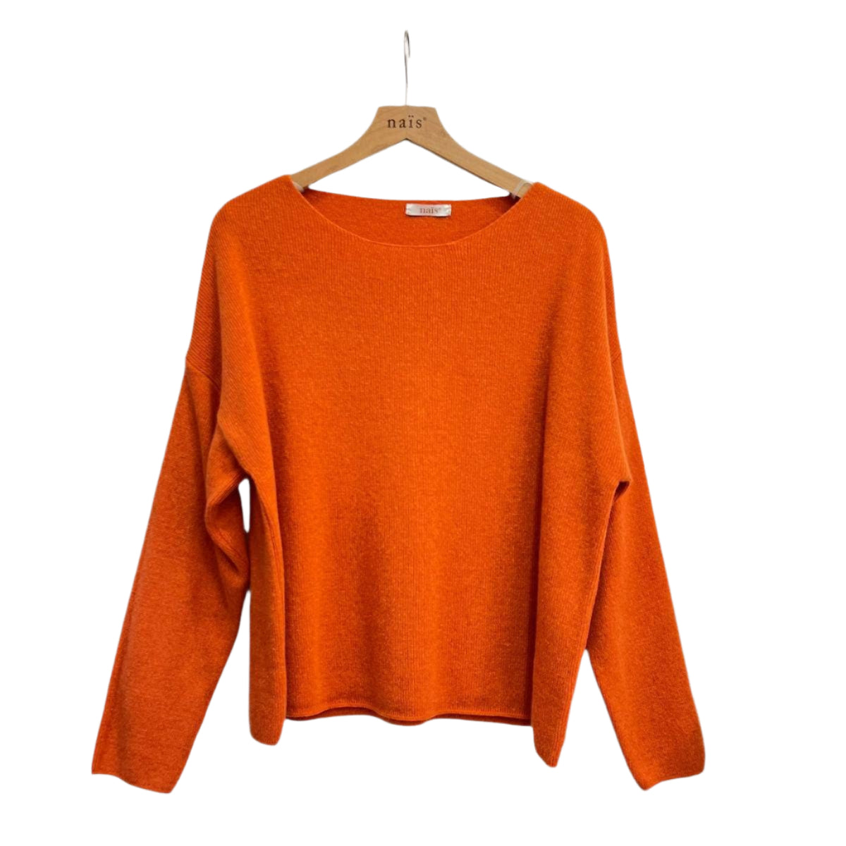 Short Roundneck Cashmere and Wool Sweater