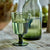 Rain Wine Glass, Green