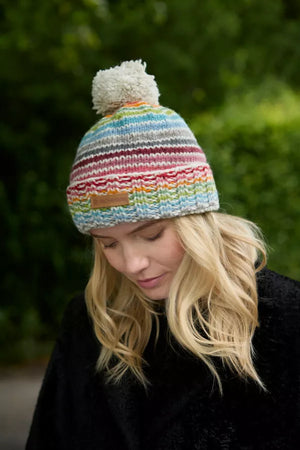 Hoxton Roll Back Bobble Beanie