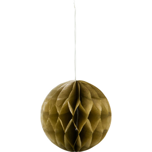 Tree Ornament, Golden Orb