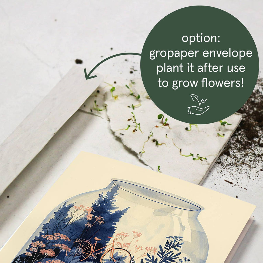 You are my world - Terrarium | Love Card | Plant Lovers Card