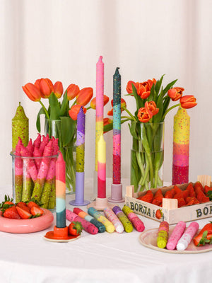 Taper candles- Summer vibes / Tutti-Frutti Cocktail