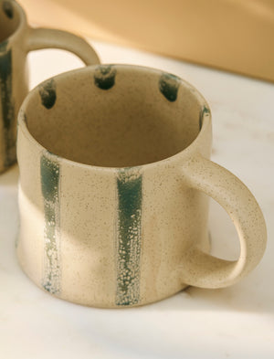 Striped Mug Rosemary, Set 2