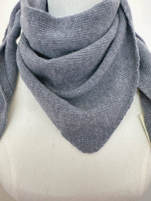 Eco cashmere ZO-MA Knitted Triangle Scarf - Camel