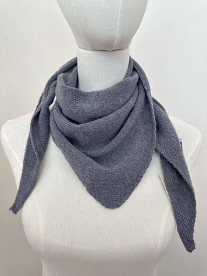 Eco cashmere ZO-MA Knitted Triangle Scarf -  Burgundy