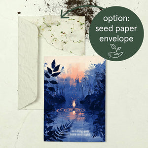 Sending you love and light | Sympathy Card