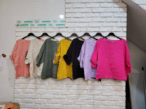 Colette Linen Top