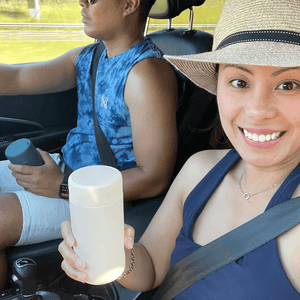 Stainless Steel Reusable Cup 12oz - Oat Milk