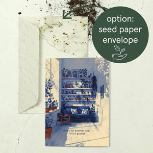 Another Year Full Of Growth| Birthday Card |New year's Card