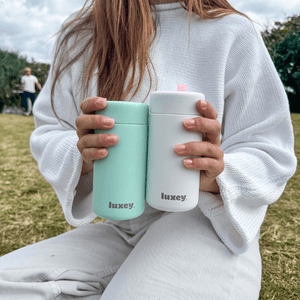 Stainless Steel Reusable Cup 12oz - Oat Milk