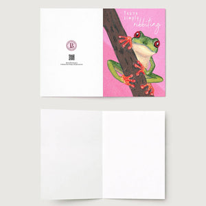 Cute Frog Greeting Card Funny Animal Pun Birthday Quote
