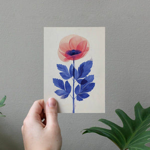 Wild poppy | Everyday Greeting Card | birth month flower