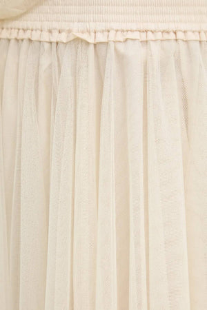 Maria maxi-length tulle skirt PLUS SIZE / TALL - CK08365: Old rose / 2S/M