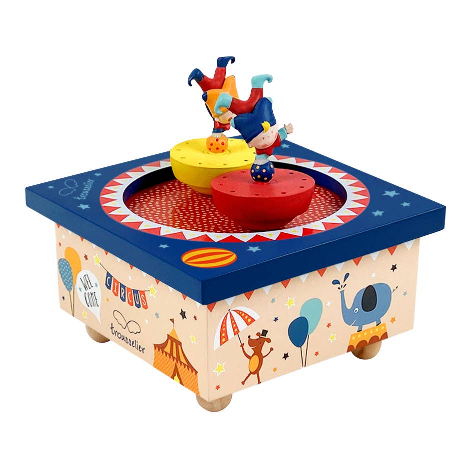 Dancing Acrobates Music Box