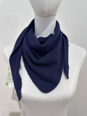 Eco cashmere ZO-MA Knitted Triangle Scarf -  Kaki