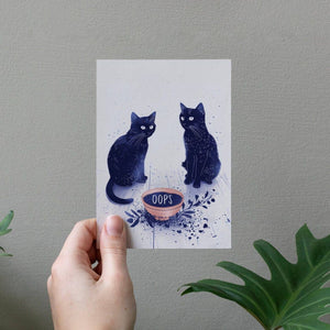 Oops - Naughty cats accident| I'm Sorry Card | Encouragement