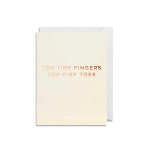 Mini Card -  Ten Tiny Fingers Ten Tiny Toes