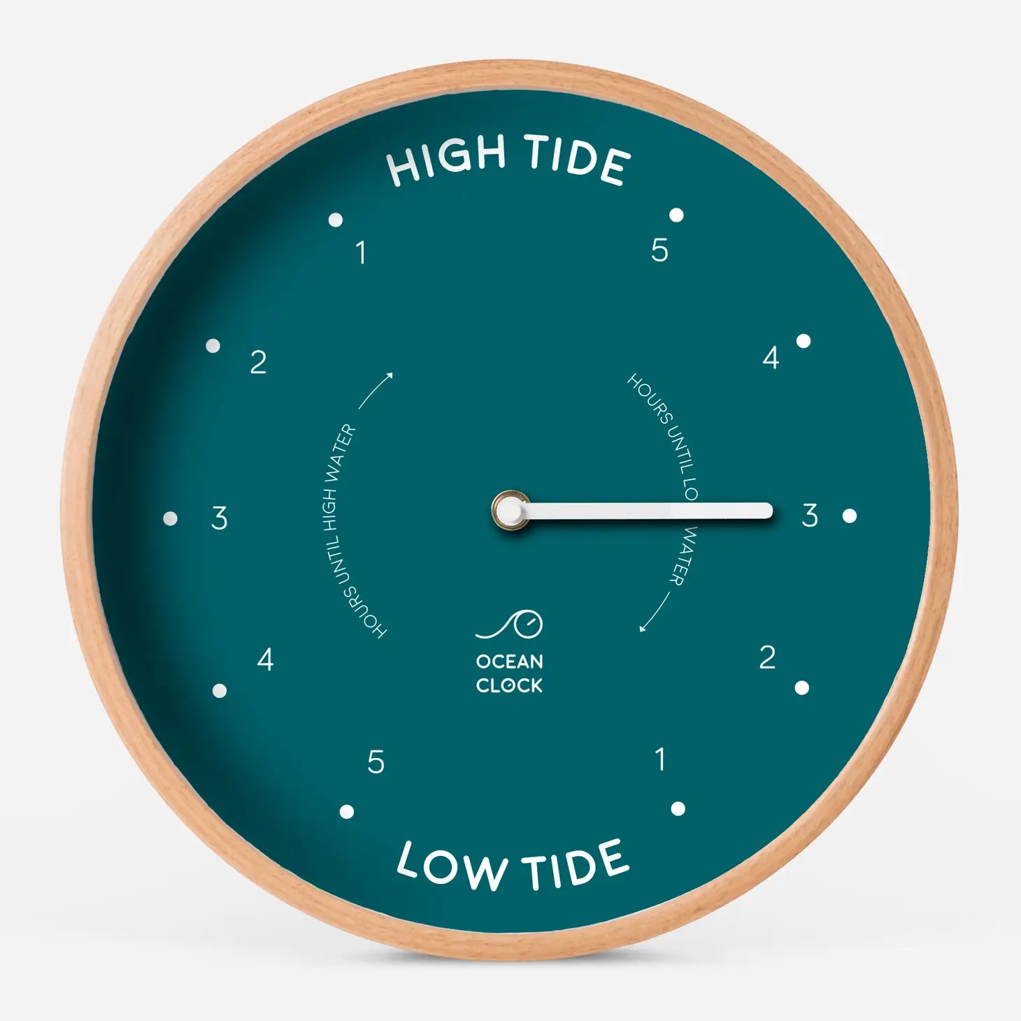 Tide Clock SAILOR Peacock Blue Green