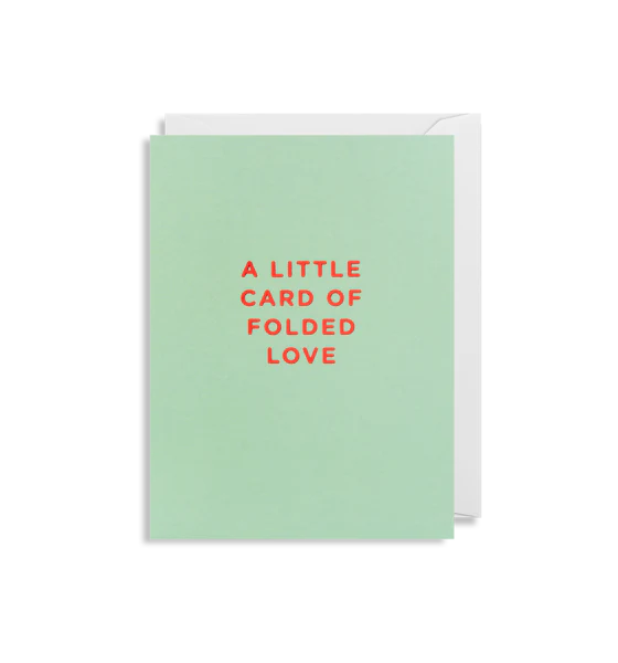Mini Card -  Little Card of Folded Love